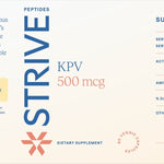 The full label for KPV 500mcg from Strive Peptides