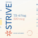 The full label for Thymosin Beta 4 (TB-4) 500mcg from Strive Peptides